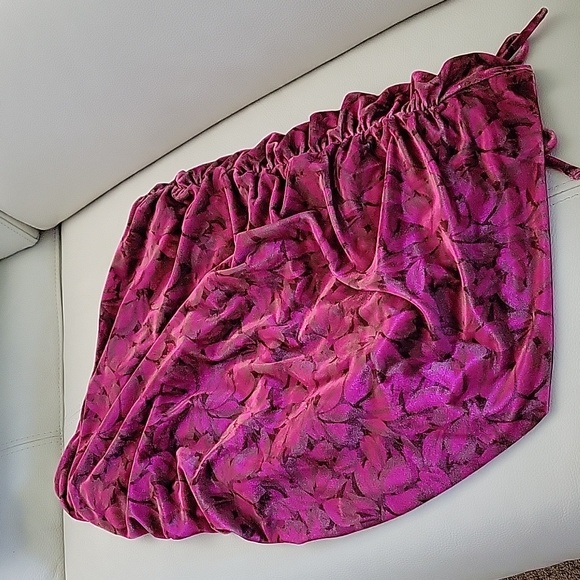 Anthropologie Ruched Velvet Skirt - Picture 5 of 8